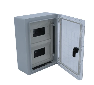Műanyag Doboz Átlátszó Ajtós maszkolt IP65 250x330x130 18modul CP-5112