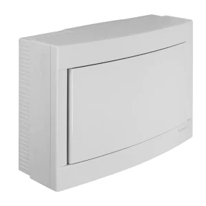 Panasonic Lakáselosztó müanyag Falonkívüli fehér teliajtóval szerelő és NPE sorkapoccsal IP20 12 modul