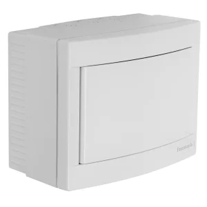 Panasonic Lakáselosztó müanyag Falonkívüli fehér teliajtóval szerelő és NPE sorkapoccsal IP20 6 modul