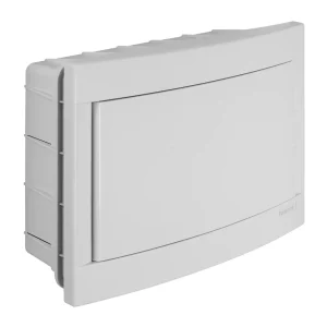 Panasonic Lakáselosztó müanyag Süllyesztett fehér teliajtóval szerelő és NPE sorkapoccsal IP20 12 modul