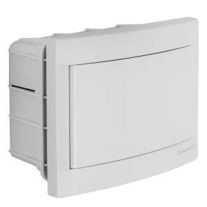 Panasonic Lakáselosztó müanyag Süllyesztett fehér teliajtóval szerelő és NPE sorkapoccsal IP20 6 modul