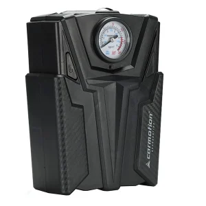 DC 12V-os légkompresszor, 150 PSI, analóg nyomásmérővel, 4 adapterrel