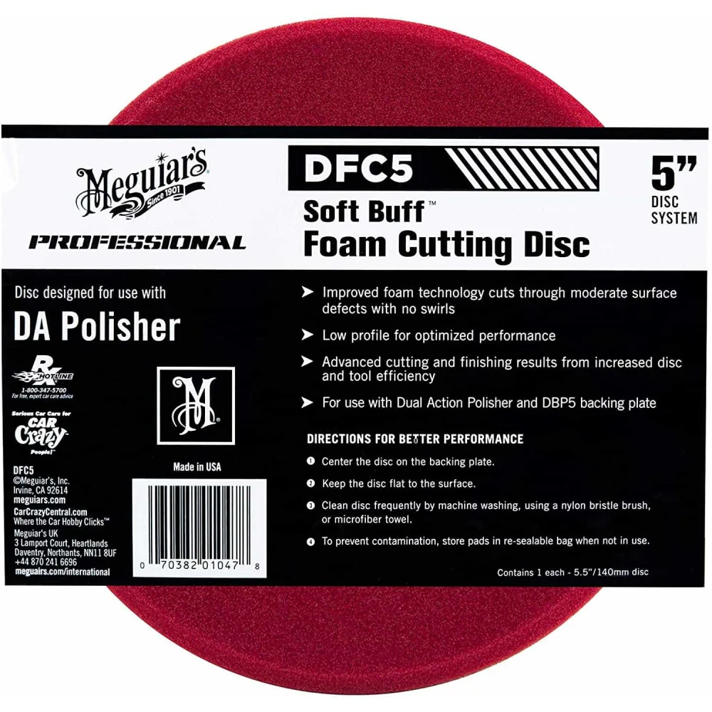 Hab befejező tárcsa Meguiar's Soft Buff DA, 127 mm