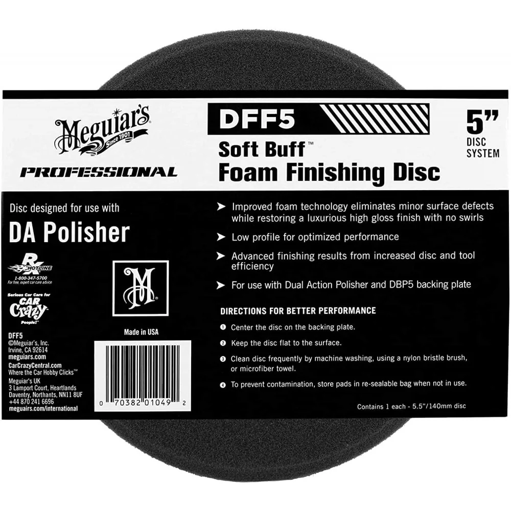 Hab befejező tárcsa Meguiar's Soft Buff DA, 127 mm