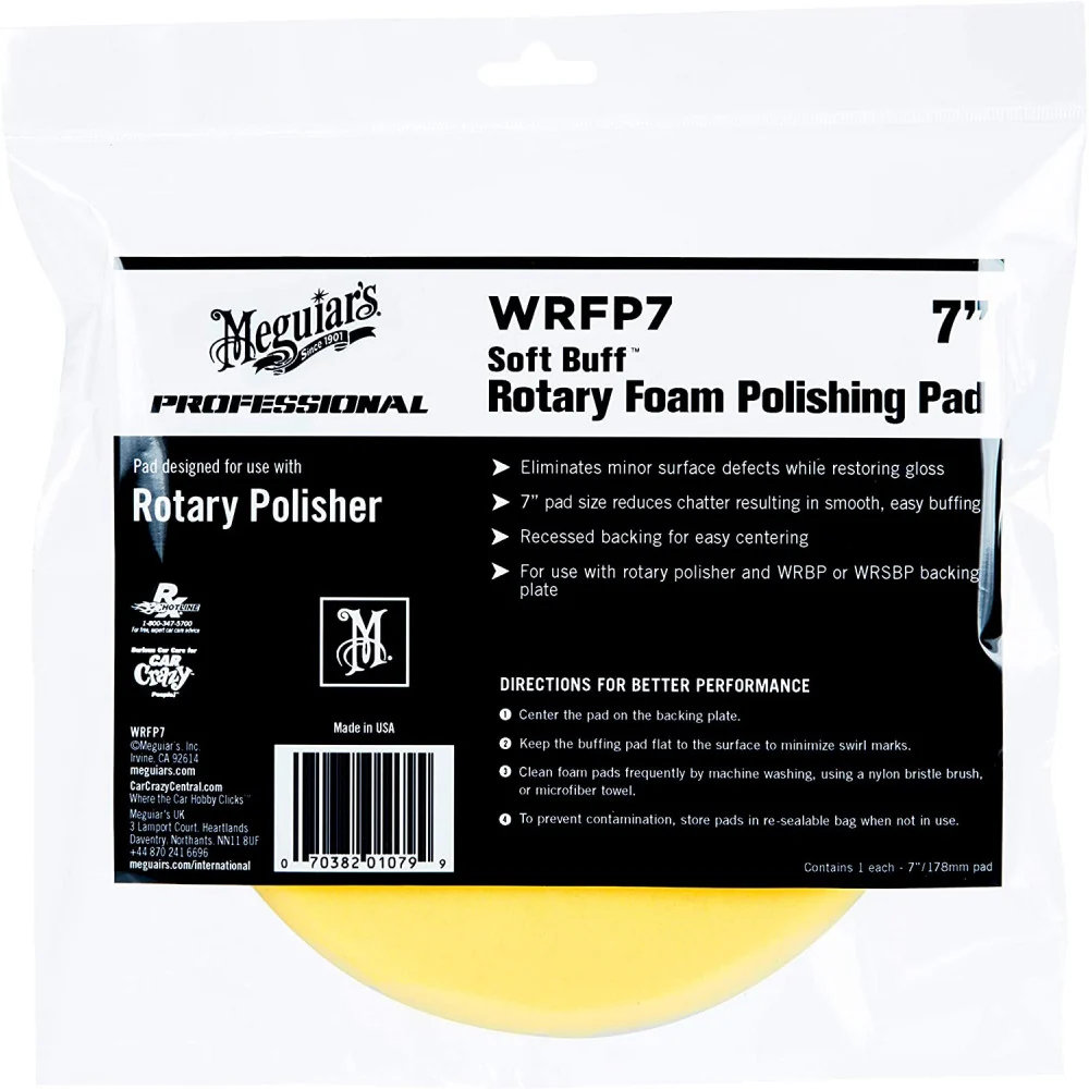 Közepes vágású Rotary Foam Polírozó Pad Meguiar's, 178mm