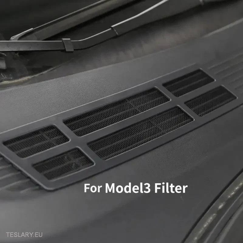 Tesla 3. modell elülső levegő bemeneti védőfedele (szürke)