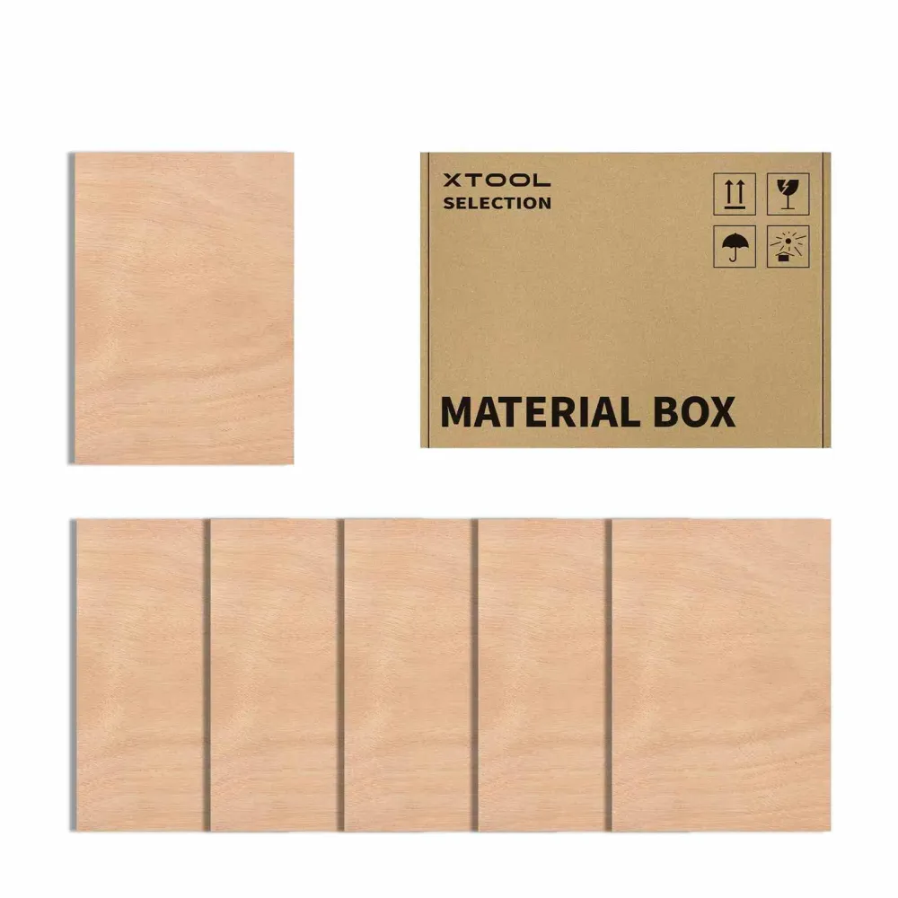 xTool mahagóni rétegelt lemez 2,5 mm (6 darabos csomag)