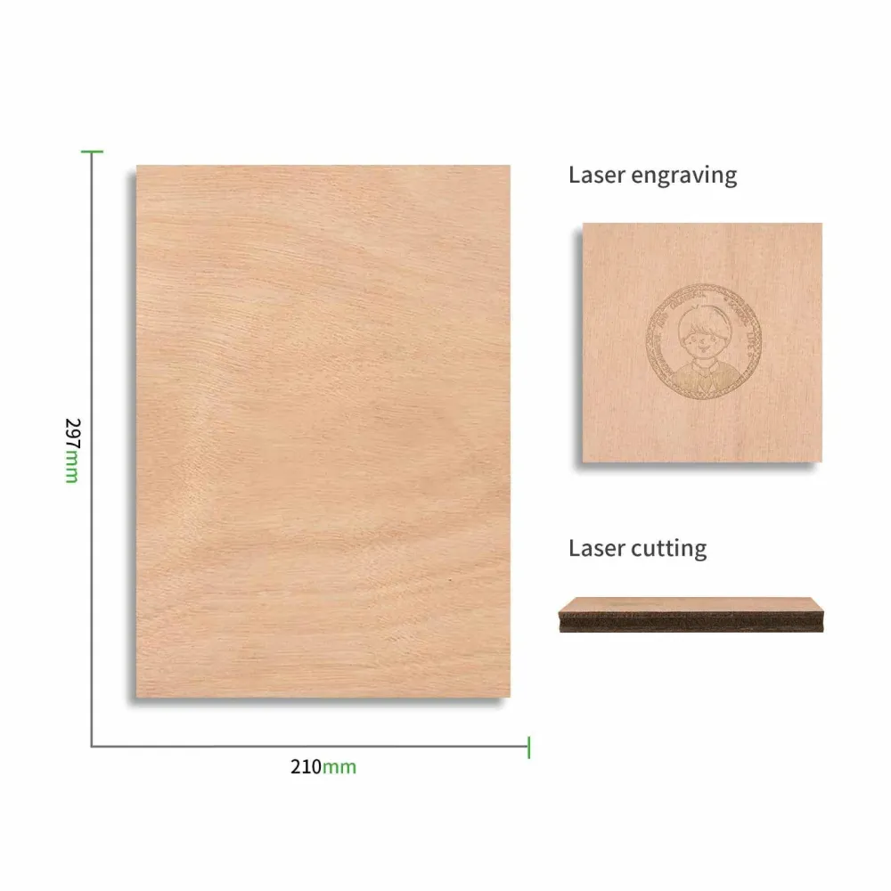 xTool mahagóni rétegelt lemez 2,5 mm (6 darabos csomag)