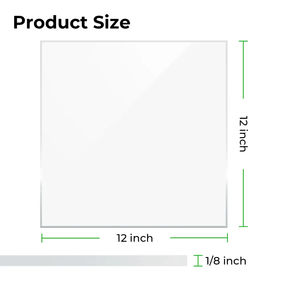xTool 3 mm átlátszó akrillemez (2 darabos csomag)