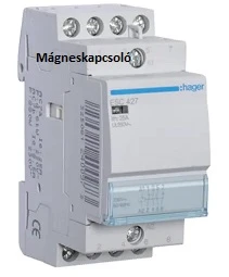 Hager Installációs kontaktor-mágneskapcsoló Csendes sorolható 25A 400V AC 4Z 230V AC ESC425S