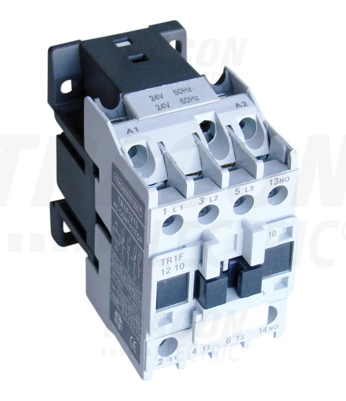 Tracon Általános felhasználású kontaktor,mágneskapcsoló 660V, 50Hz, 32A, 15kW, 400V AC, 3×NO+1×NO TR1F3210V7