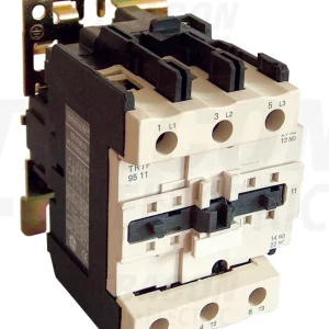 Tracon Általános felhasználású kontaktor,mágneskapcsoló 660V, 50Hz, 40A, 18,5kW, 110V AC, 3×NO+(1×NO+1×NC) TR1F4011F7