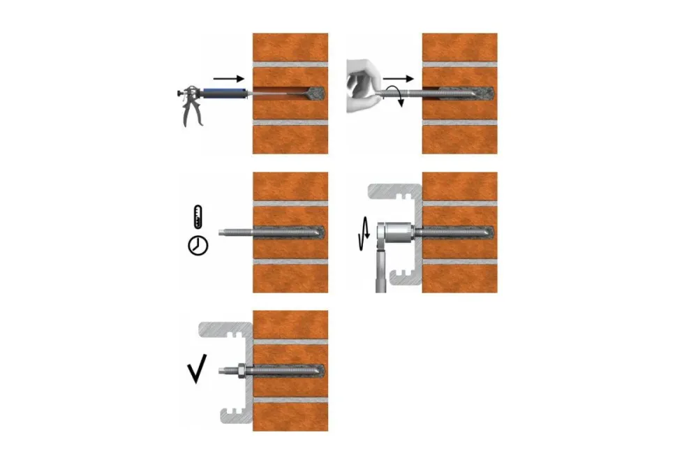 Rawlplug R-STUDS-12220 hatlapvégű menetes szár AKCIÓS 12x220mm
