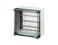 Hensel Gyűjtősínszekrény 5P 250A 300mmx 300mmx 170mm 12mmx 10mm-sín 60mm-síntáv 15kA Mi 6252