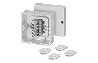 Hensel kábelösszekoto doboz 5 pólusú, pólusonként 6 x 1,5 mm² sol, 4 x 2,5 mm² sol, 3 x 4 mm² sol