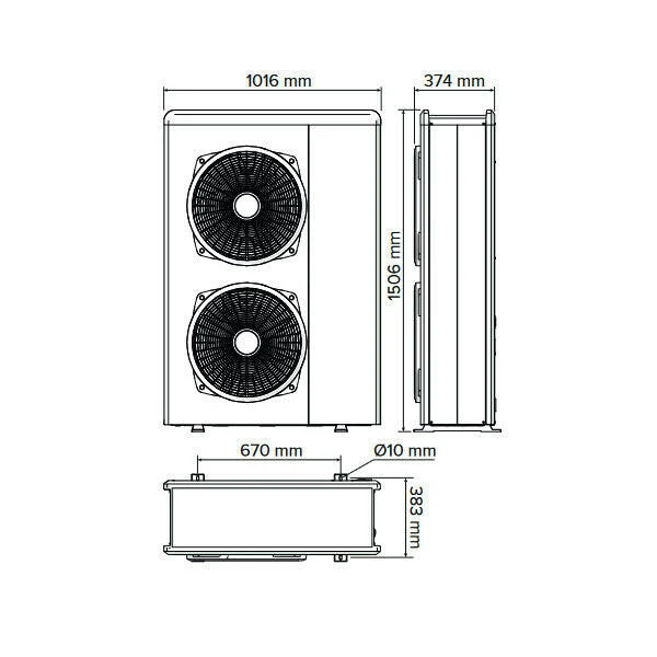 Ariston Nimbus Flex 120 M NET R32 monoblokkos hőszivattyú (3301882)