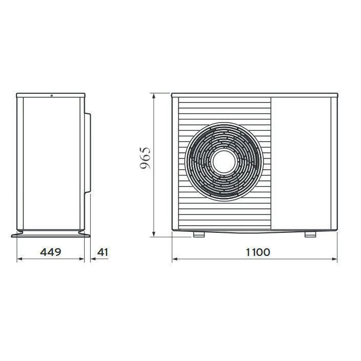 Vaillant aroTHERM plus VWL 75/6 230V levegő-víz hőszivattyú aktív hűtéssel, 1 fázis (0010023443)