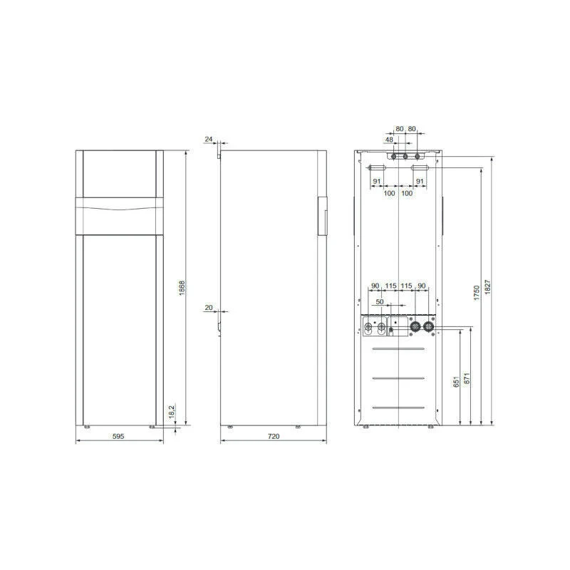 VAILLANT flexoCOMPACT exclusive VWF 88/4 hőszivattyú talajhő-víz, aktív hűtéssel, 3 fázis