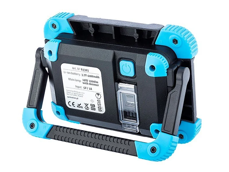 Led munkalámpa 10W COB LED, újratölthető, 1000 lm, IK08, IP54 + mágneses tartókar