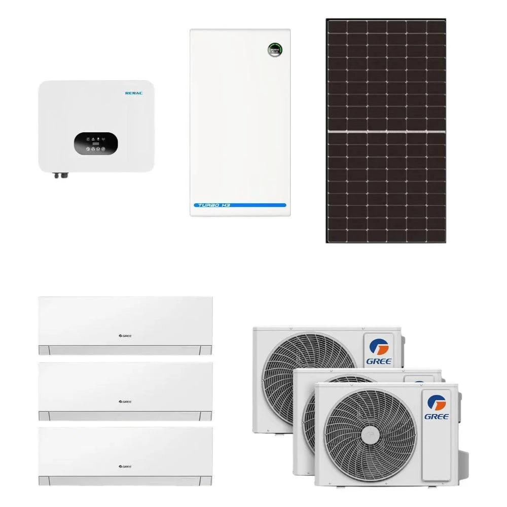 Cool4U Solar XL csomag (28 db napelem, 10 kW inverter, 19 kW energiatároló és 3db 3,5kw klíma) (COOL4U-SOLAR-XL)
