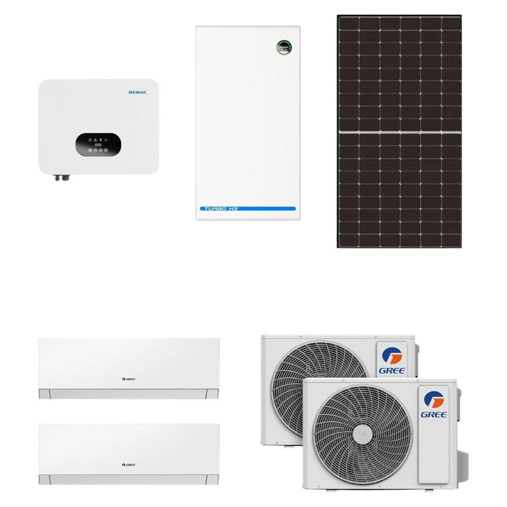 Cool4U Solar S csomag (14 db napelem, 5 kW inverter, 9,5 kW energiatároló és 2db 2,7kw klíma) (COOL4U-SOLAR-S)