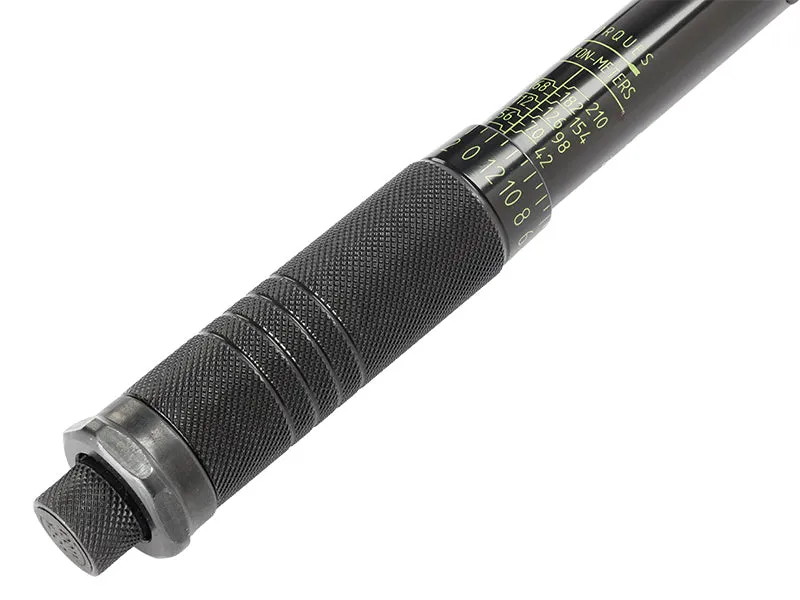Nyomatékkulcs 28-210 Nm, 1/2" + 17, 19 és 21 mm-es dugókulcsok + 125 mm-es hosszabbító, kalibrációs tanúsítvány