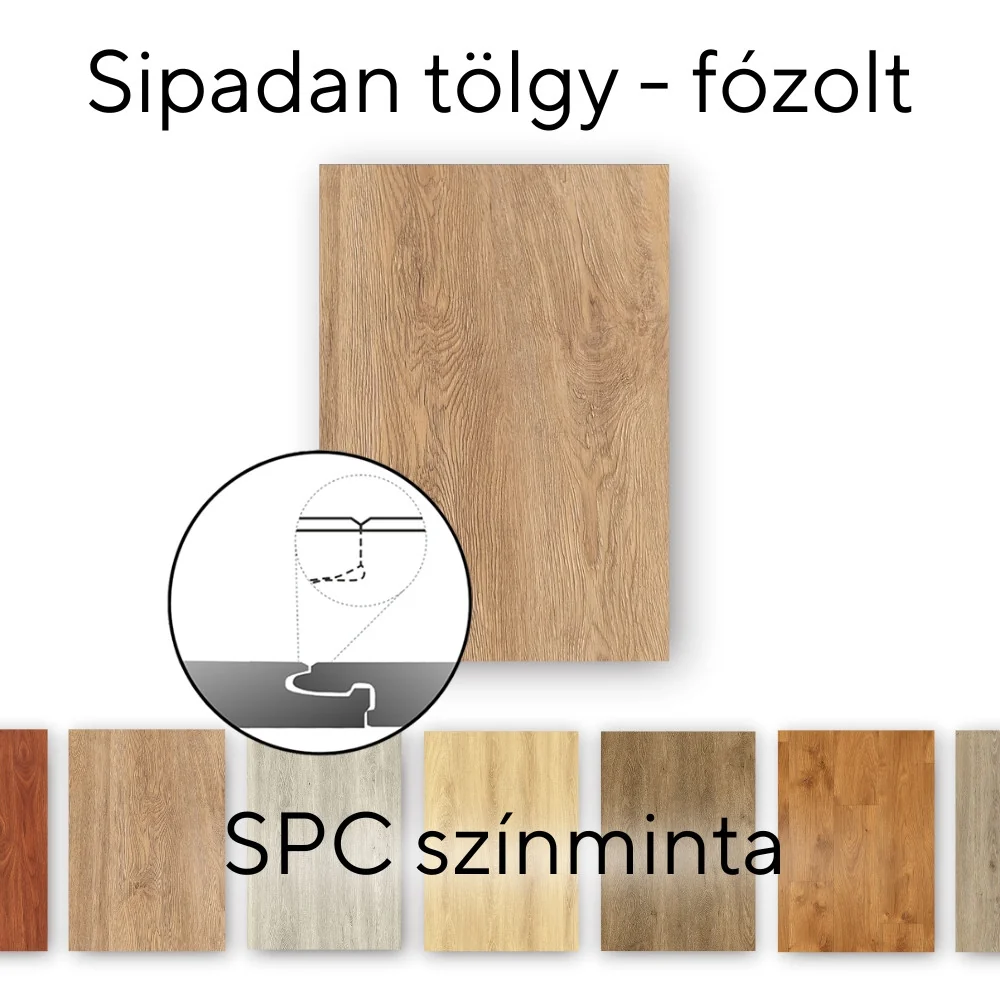 Leziter Sipadan tölgy Vinyl SPC fózolt padló minta/db