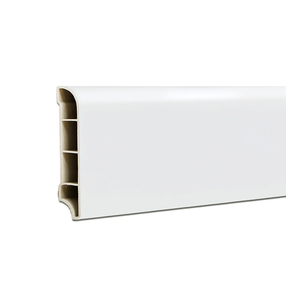 Vinyl SPC padlószegély Snow white 2400x60x12 mm