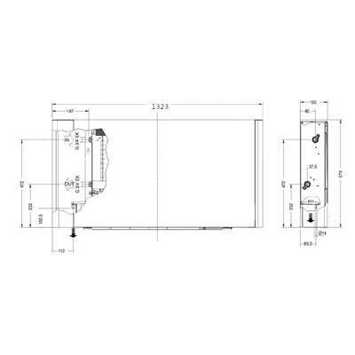 Ariston Nimbus Aquaslim 40 FS fan-coil, parapetre szerelhető, 4kW fűtési teljesítmény (3301548)