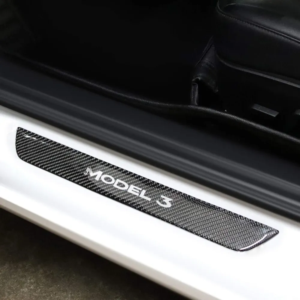 Tesla Model 3 első / valódi küszöbvédő védő (4 db) (2017-2023)