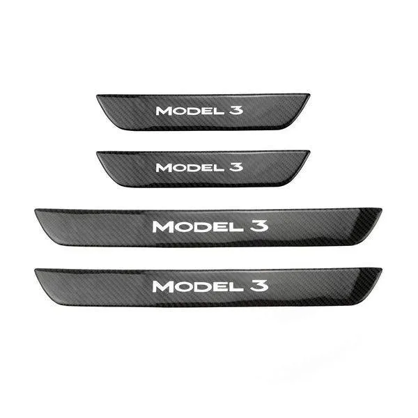 Tesla Model 3 első / valódi küszöbvédő védő (4 db) (2017-2023)