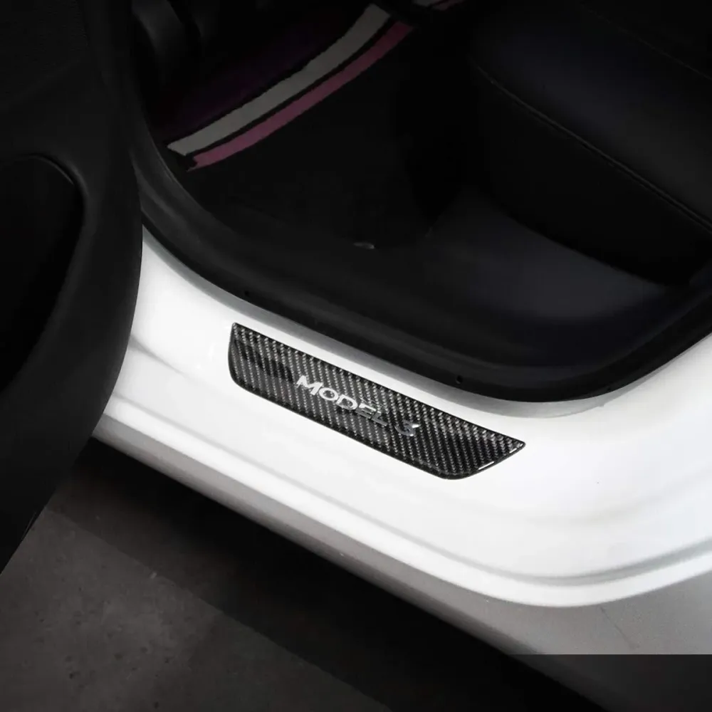 Tesla Model 3 első / valódi küszöbvédő védő (4 db) (2017-2023)