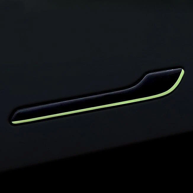 Tesla Model Y/3 világító ajtókilincs-védő karcolásgátló matrica-tartozékkészlet (2017-2023)