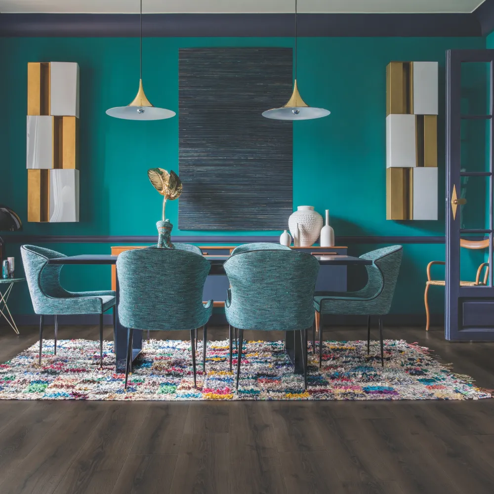 Csiszolt sivatagi sötétbarna tölgy laminált parketta - Majestic