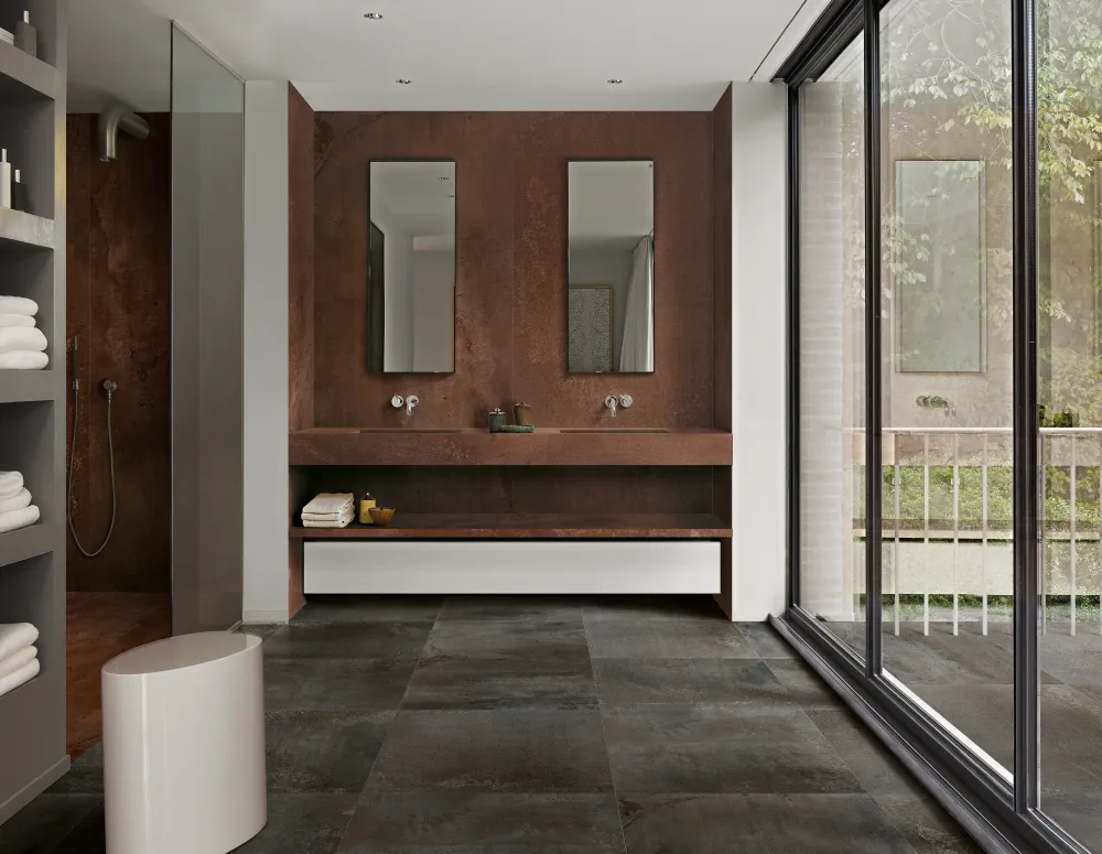 FLOWTECH BURNISHED 6mm 120x240- erőteljes karakterével és különleges textúrájával modern, exkluzív hangulatot teremt bárme...
