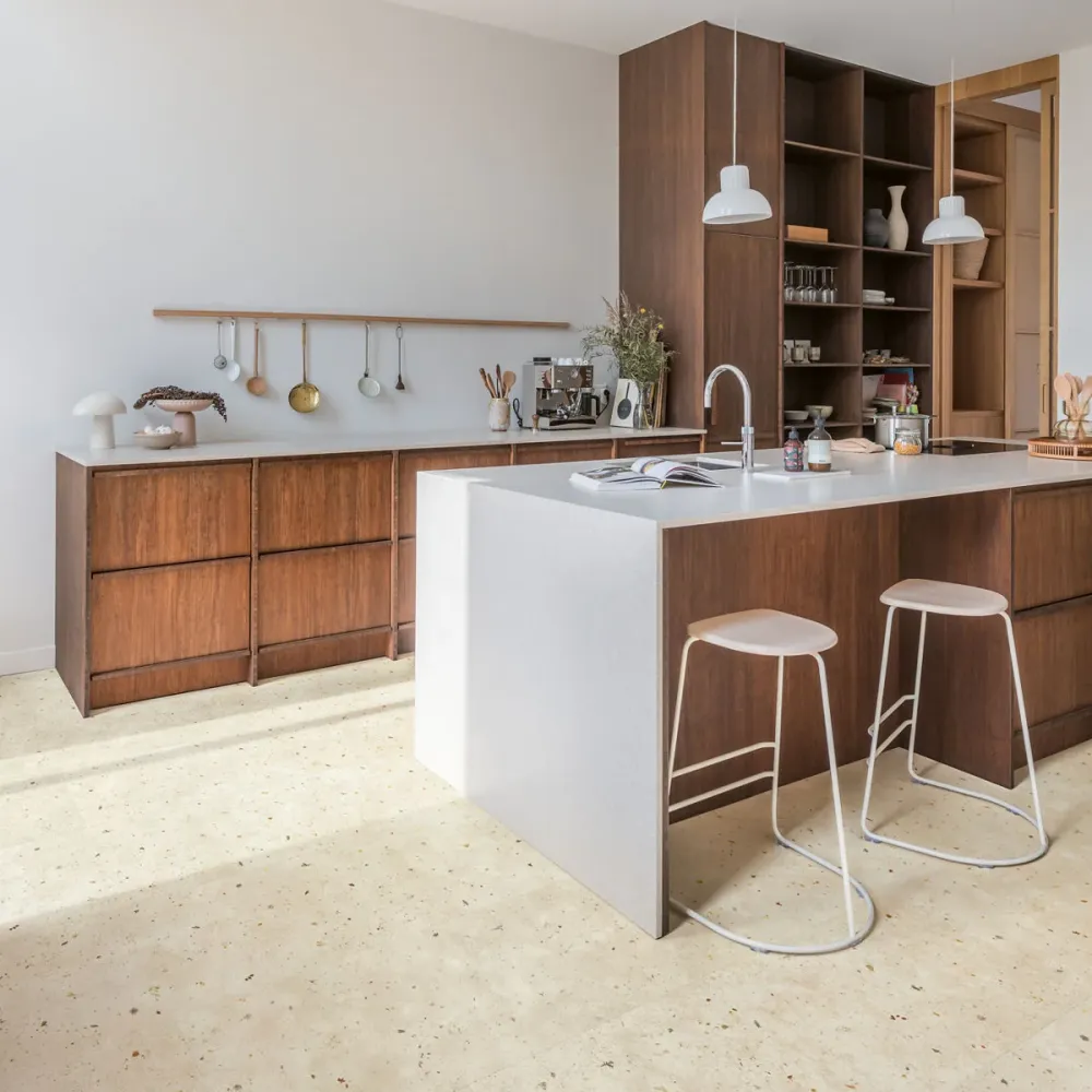 Füvészkerti beton laminált parketta - Muse