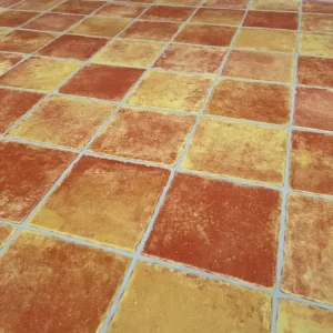 Narancs csempe mintás tekercses vinyl padló 200 cm-es