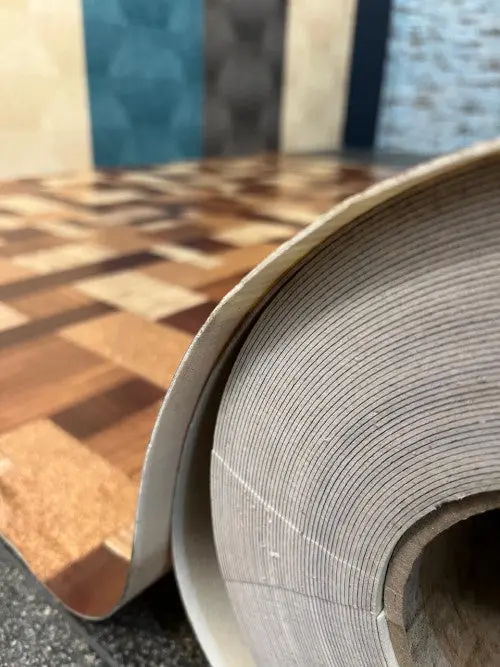 Négyzet mintás tekercses vinyl padló 200 cm-es