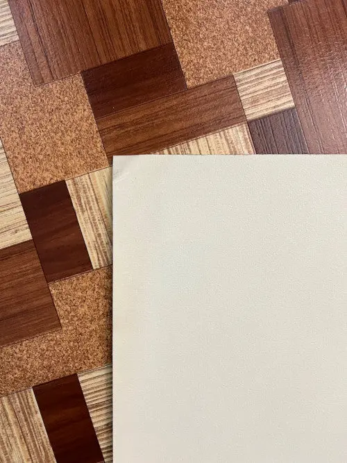 Négyzet mintás tekercses vinyl padló 200 cm-es