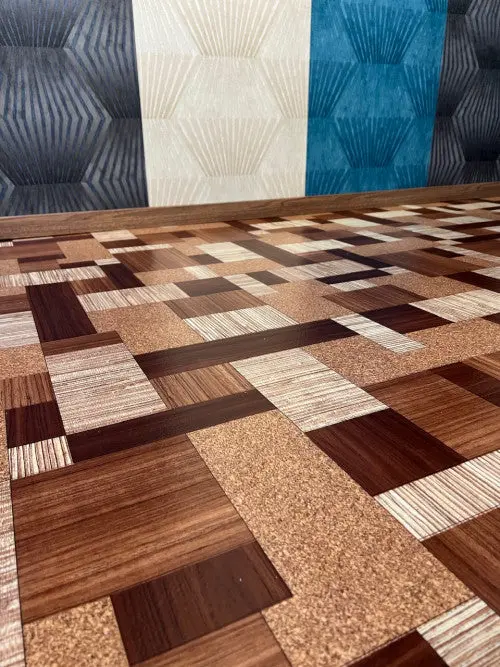 Négyzet mintás tekercses vinyl padló 200 cm-es