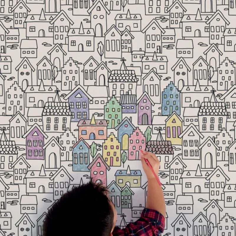 PAINT HOUSE 120x280, Kreatív, színezhető nagy csempe, akár gyerekszobába is kiváló választás.