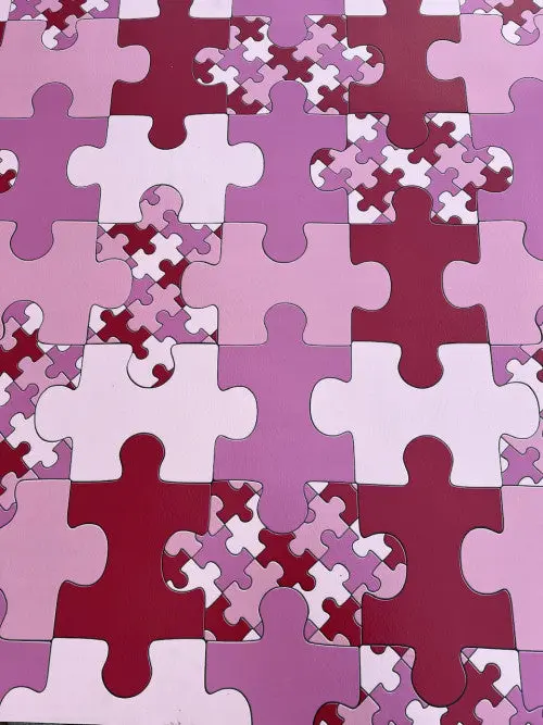 Rózsaszín puzzle tekercses vinyl padló