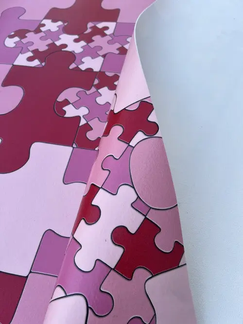 Rózsaszín puzzle tekercses vinyl padló