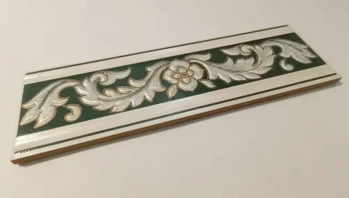 Selymesen fénylő fali dekor/Damasco zöld