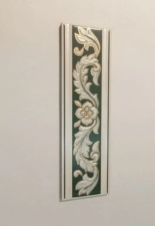 Selymesen fénylő fali dekor/Damasco zöld