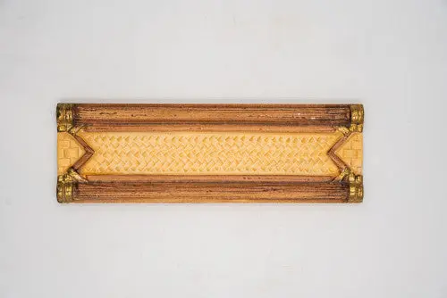 Sárga bambusz mintájú dekor/Bamboo