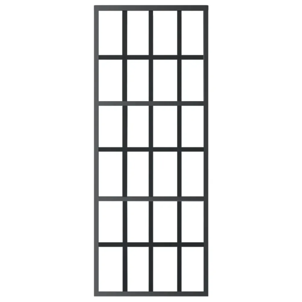 vidaXL ESG üveg és alumínium tolóajtó fémszerelvény-szettel 76x205 cm