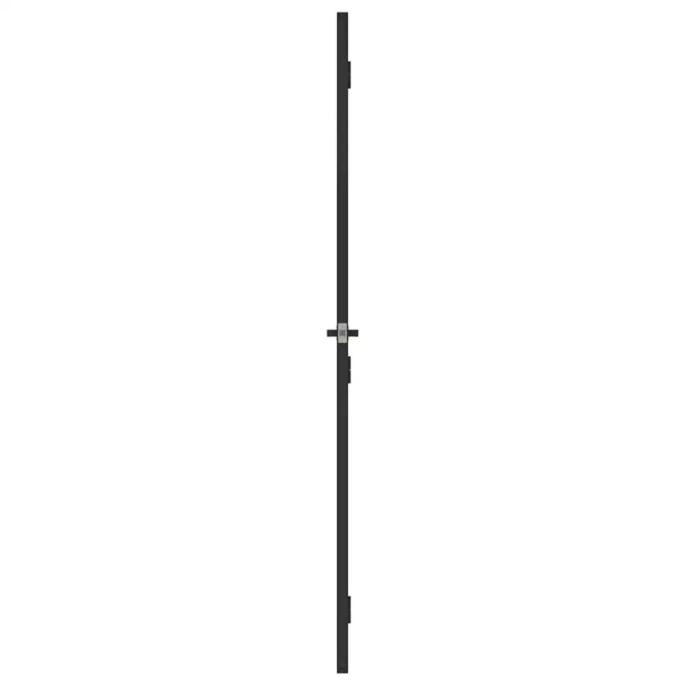 vidaXL fekete edzett üveg és alumínium vékony beltéri ajtó 93x201,5 cm