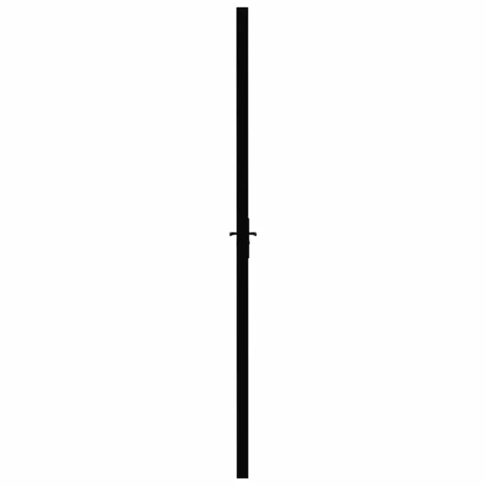 vidaXL fekete ESG üveg és alumínium beltéri ajtó 93 x 201,5 cm