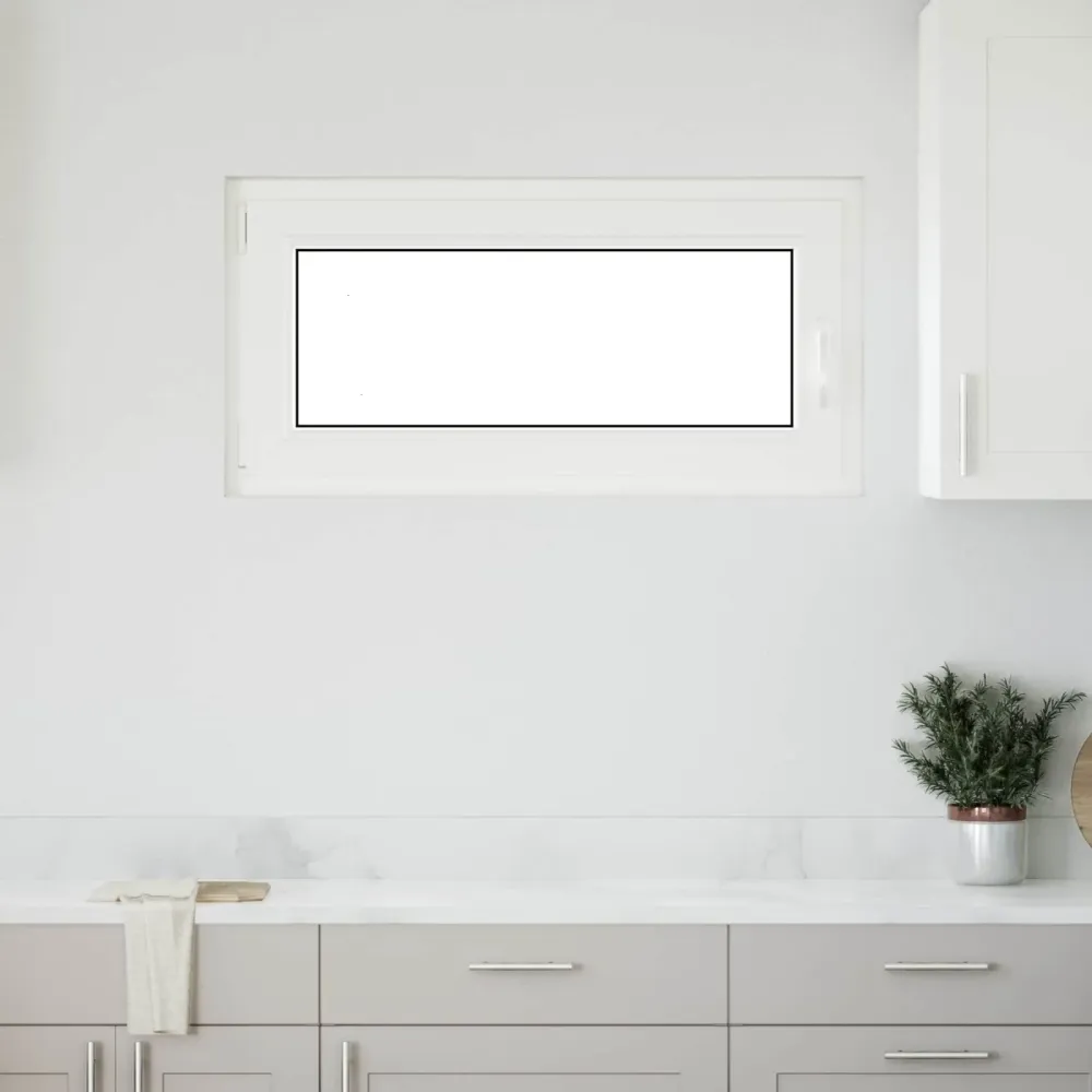 vidaXL Pinceablak RISOR 100 x 50 cm PVC és Üveg Antracitszürke